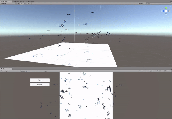 3D flock